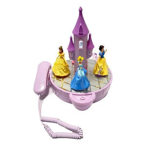 Disney Princess Castle Animated Telephone Action Rings  Works Landline 💙